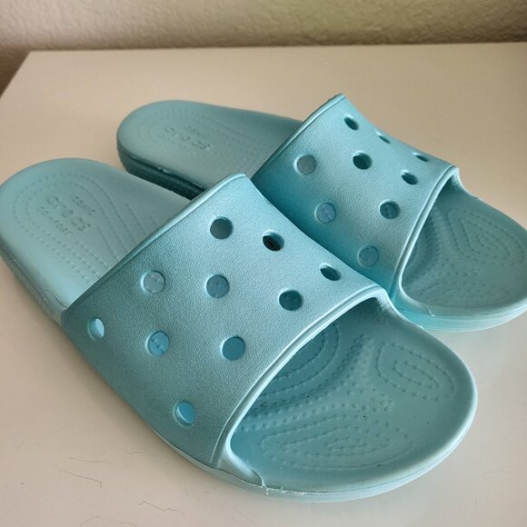 Classic Crocs Slide, Lt Blue, Size J5 - Picture 1 of 3